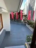 朝日稲荷神社の庭園