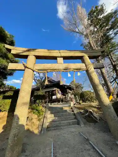 田の首八幡宮の鳥居