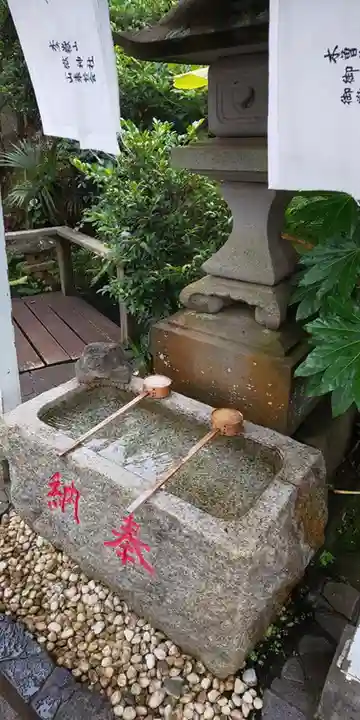 横浜御嶽神社の手水舎