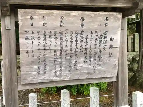 若狭彦神社（上社）の歴史