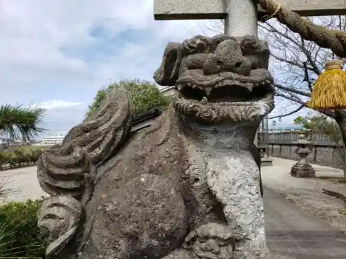 八幡神社の狛犬