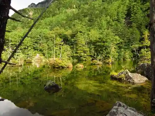 穂高神社奥宮の自然