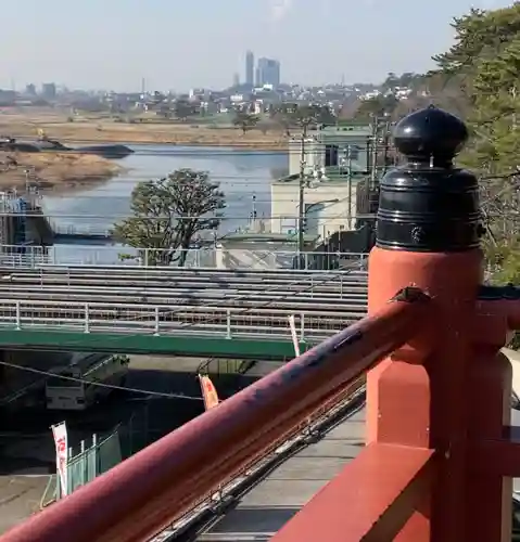 多摩川浅間神社の景色