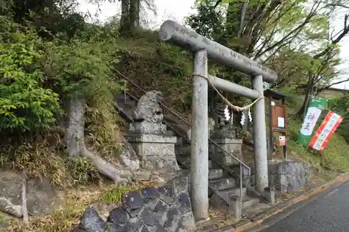 阿久津「田村神社」（郡山市阿久津町）旧社名：伊豆箱根三嶋三社の鳥居