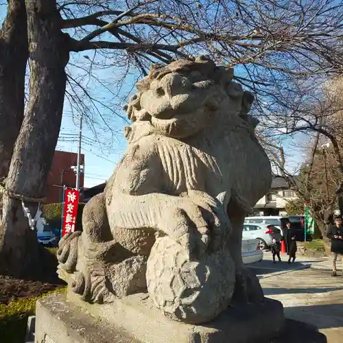 鎮守氷川神社の狛犬