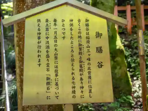 伏見稲荷大社　御膳谷奉拝所(京都府)