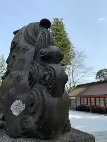 遠野郷八幡宮の狛犬