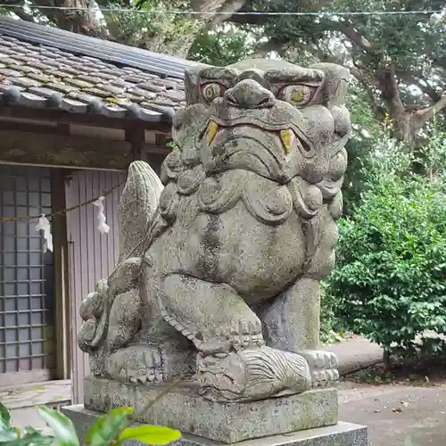 温泉神社の狛犬