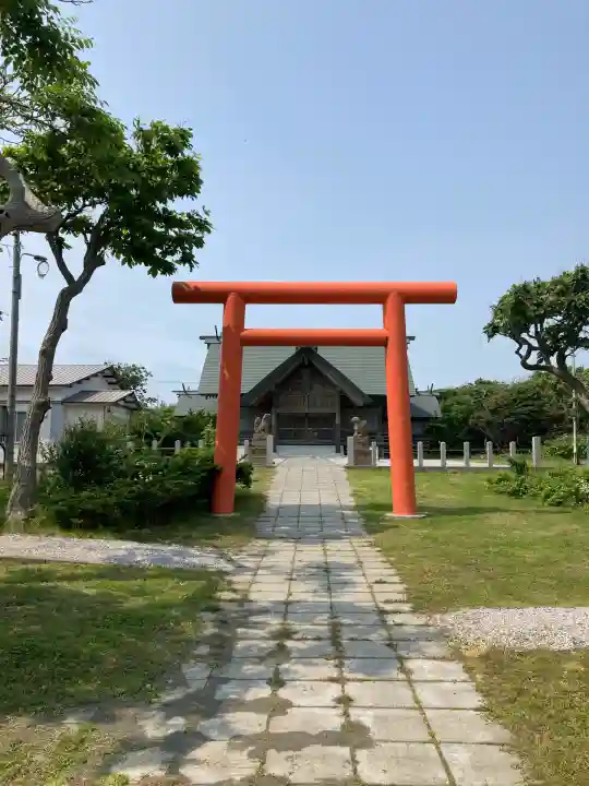 天塩厳島神社の鳥居