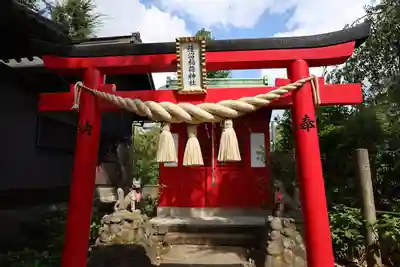 蓮沼氷川神社の鳥居