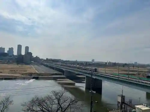 多摩川浅間神社の景色