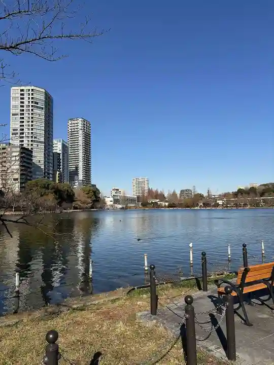 寛永寺不忍池弁天堂の景色
