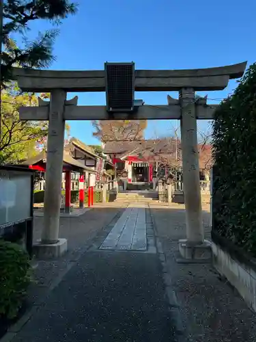 元郷氷川神社の鳥居