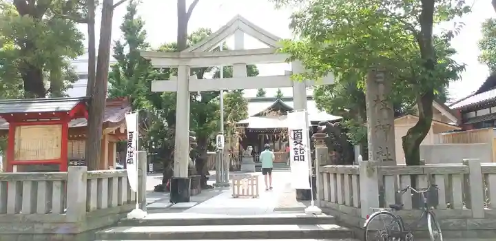 お三の宮日枝神社の鳥居