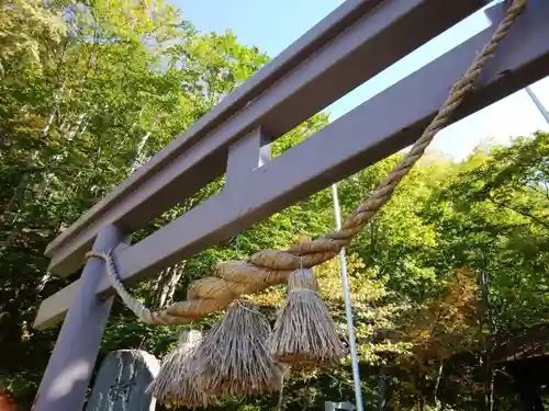 大雪山層雲峡神社の鳥居