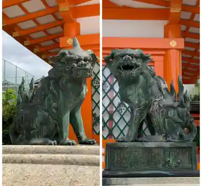 折上稲荷神社の狛犬