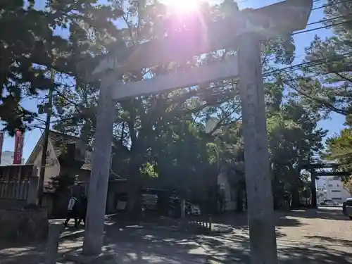 安久美神戸神明社の鳥居