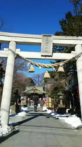 鎮守氷川神社の鳥居