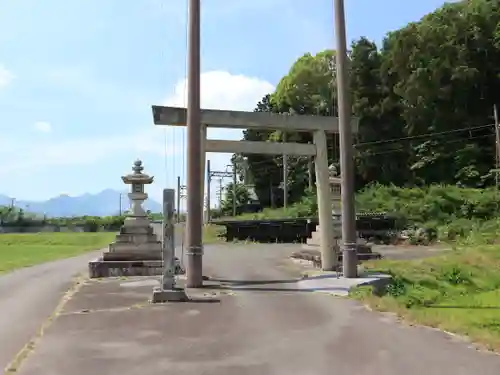 下笠田八幡神社の鳥居