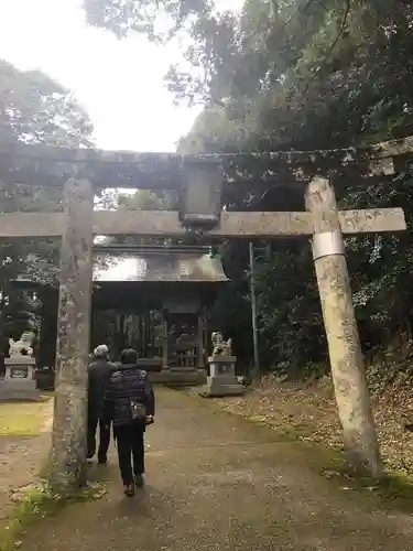 倭文神社の鳥居