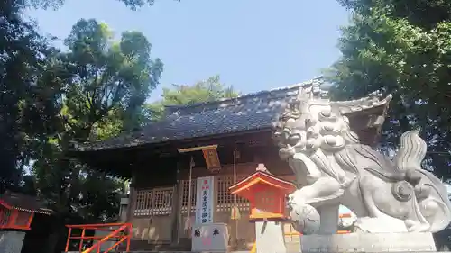 亀久保神明神社の狛犬