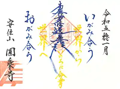 1月 ご首題 『いがみ合う 世界から おがみ合う 世界へ』