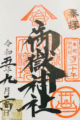 通常御朱印⭐️今回左側に金色の判子が増えた特別なものを頂きました☺️書入
