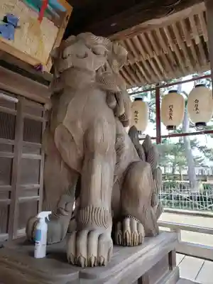 放生津八幡宮の狛犬