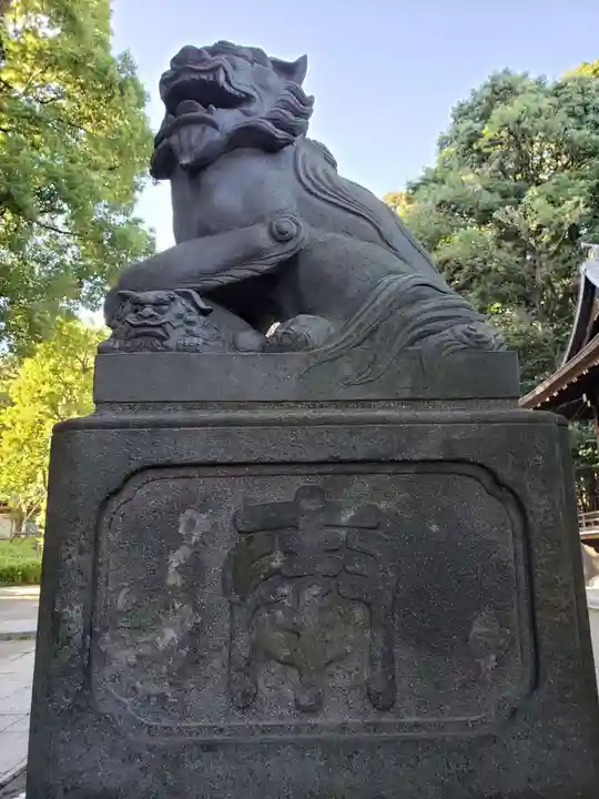 中野氷川神社の狛犬