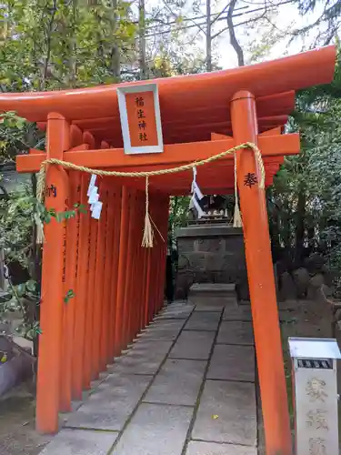 空鞘稲生神社の鳥居