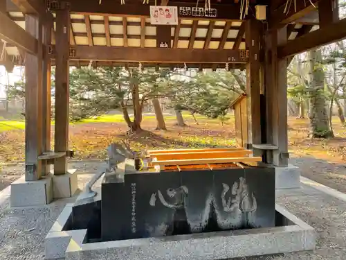 帯廣神社の手水