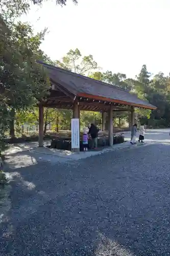 伊勢神宮外宮（豊受大神宮）の手水舎