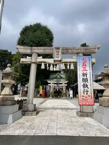 川越八幡宮の鳥居