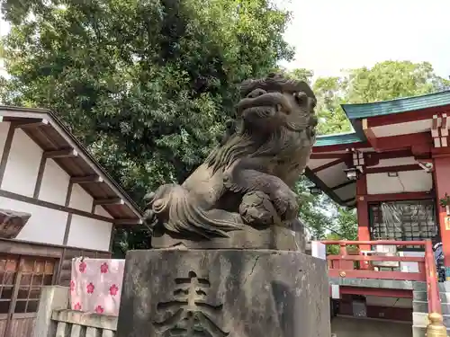 多摩川浅間神社の狛犬