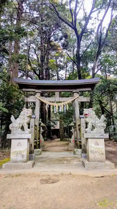 桑橋熊野神社の鳥居