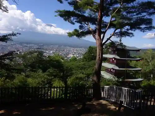 新倉山浅間公園忠霊塔の景色