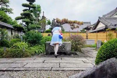 世尊院（曼陀羅寺塔頭）の手水舎