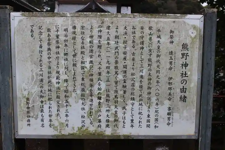 松澤 熊野神社(千葉県)