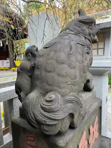 牛天神北野神社の狛犬