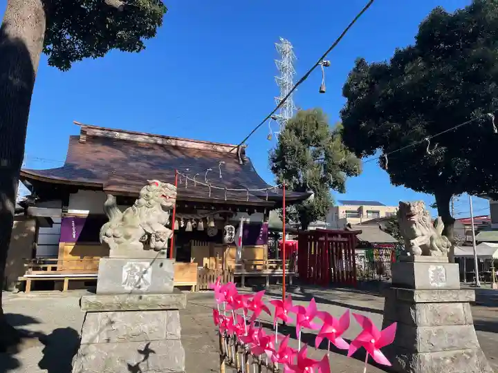 相模原氷川神社の狛犬