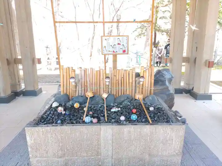 上川神社の手水舎