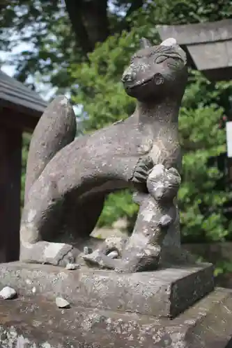 安積國造神社の狛犬