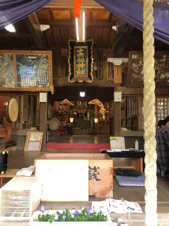 高祖神社の本殿・本堂