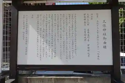 久保神社の歴史