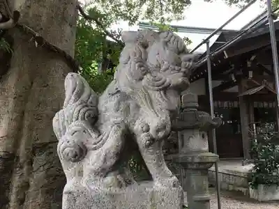 萱津神社の狛犬