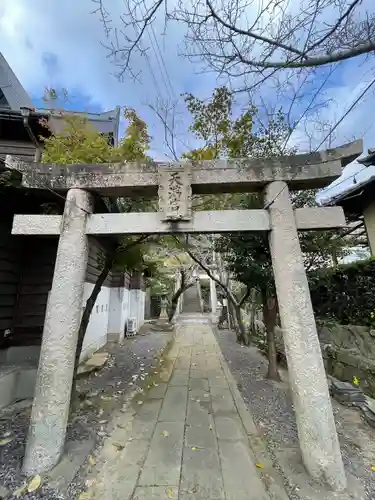 月瀬八幡宮の鳥居