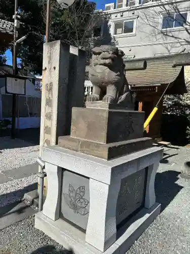 川越熊野神社の狛犬