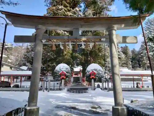 遠野郷八幡宮の鳥居