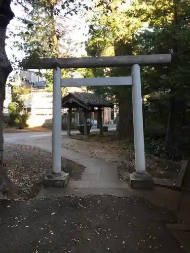 天祖神社（上目黒天祖神社）の鳥居