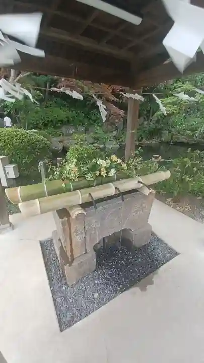 貫井神社の手水舎